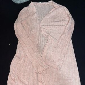 light pink cardigan, size S